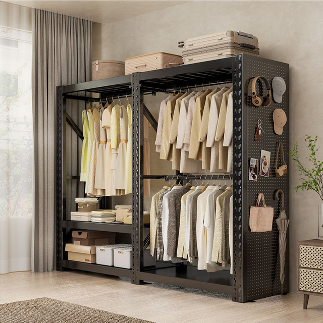 2025 Multi-Purpose Steel Clothing Storage Rack