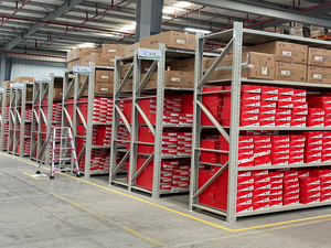 Warehousing Shelving solution for Hema Front Warehouse Manufactured & Installed by Shibang Shelving