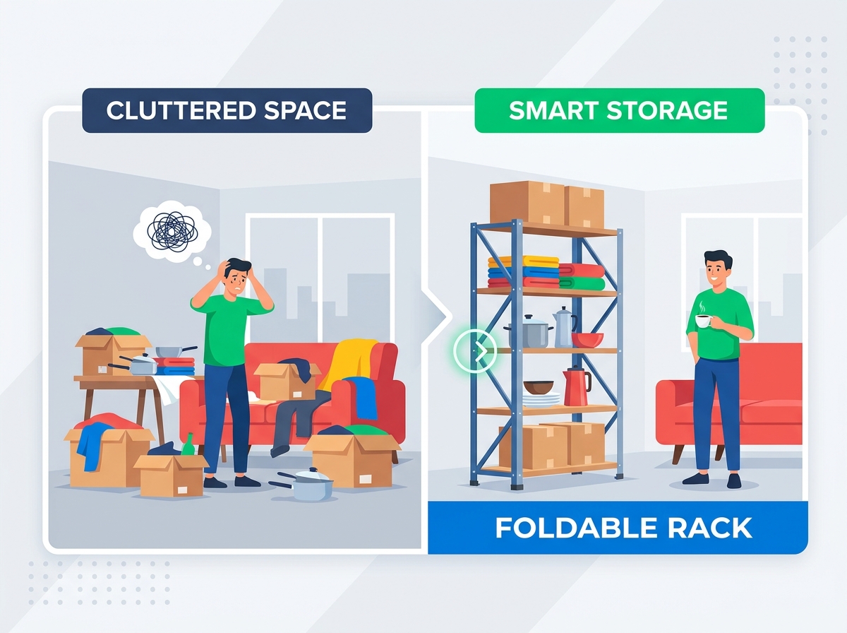 Foldable Rack Storage Solution