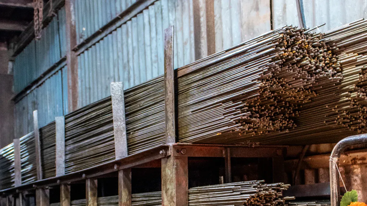 Cantilever racks for pipe and lumber